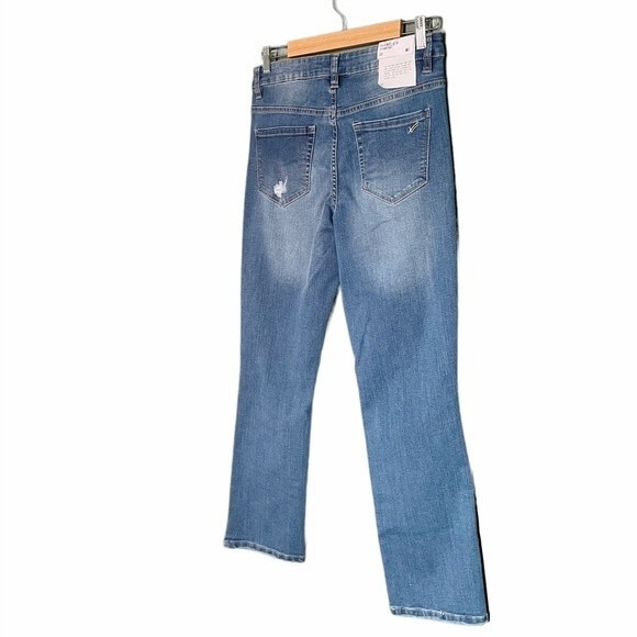 NWT William Rast Jeans High Rise Slim Straight Lagoon Wash Denim Size 26 | 2 NEW - Picture 6 of 13